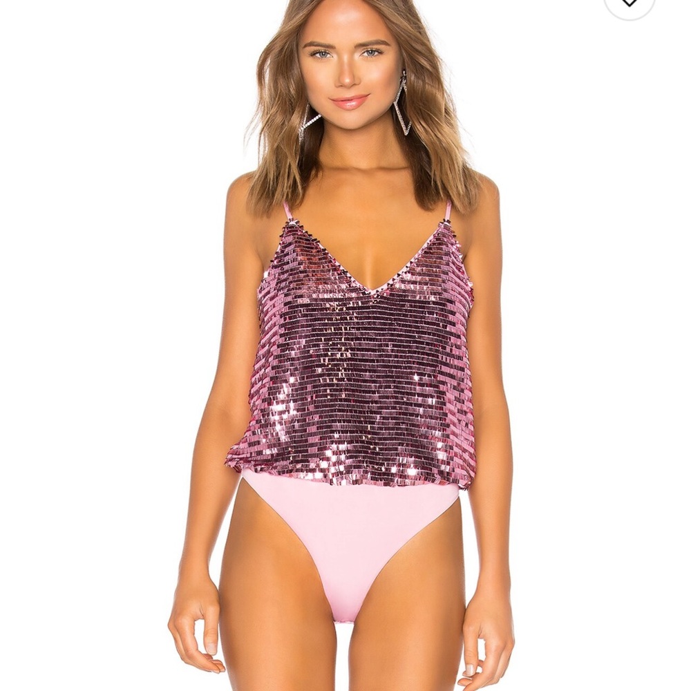 Beautiful sparkly pink bodysuit